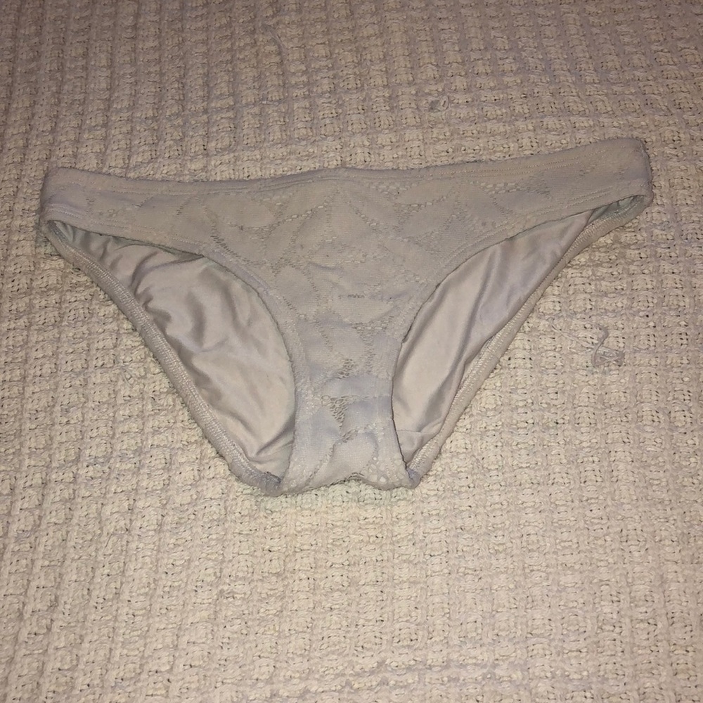 White lace bikini bottoms
